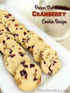 pecan shortbread Cranberry cookie recipe