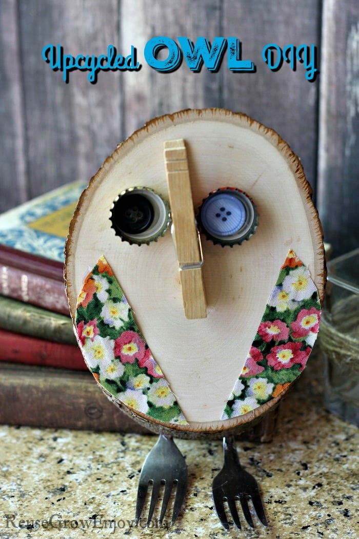 upcycled owl diy